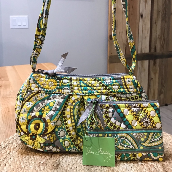 Vera Bradley Handbags - Vera Frannie Crossbody & Coin Purse Lemon Parfait